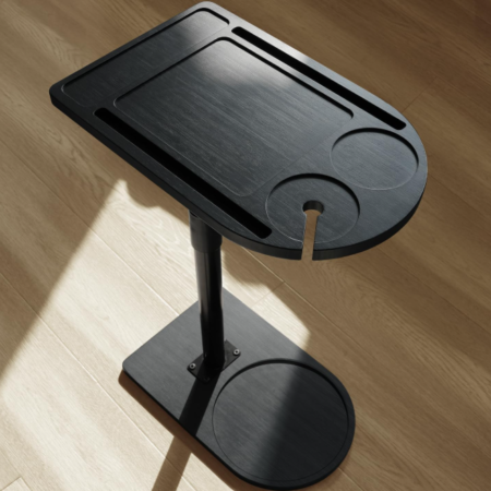 360-degree rotating tray for sofa-side tables