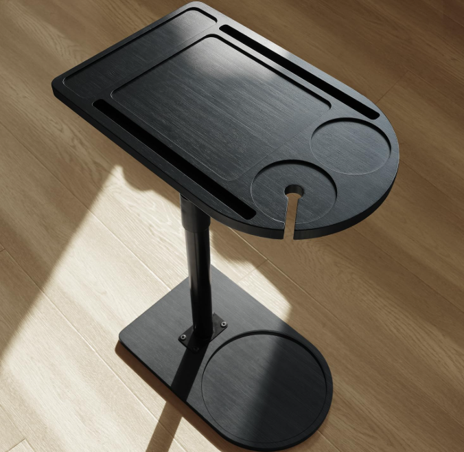 360-degree rotating tray for sofa-side tables