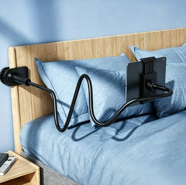 Elevated screw-base rotating stand for phones and tablets - Image 2
