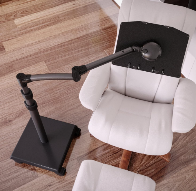 Mobile floor-standing reading stand with casters - Image 2