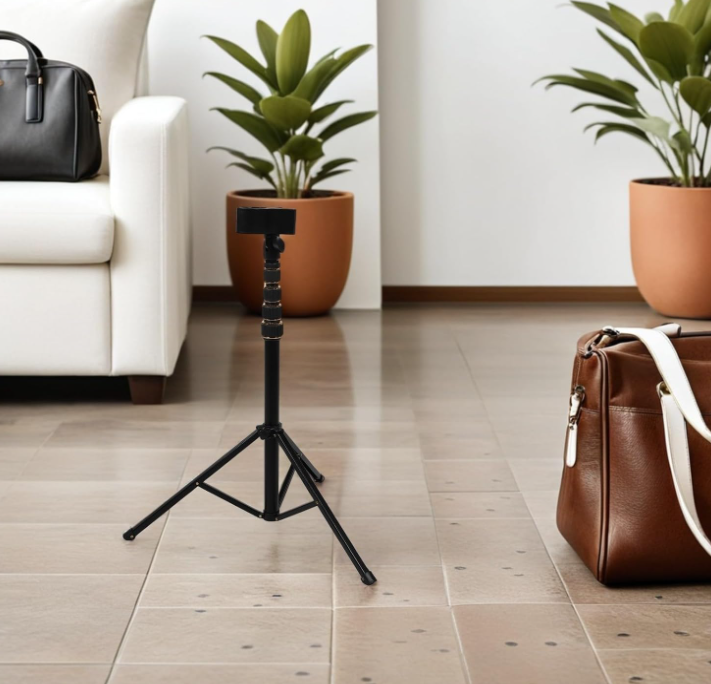 360-Degree Rotating Floor-Standing Hair Dryer Holder
