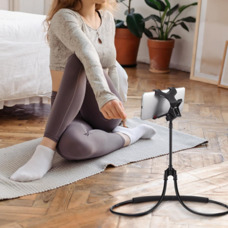 U-Shaped Hands-Free Neck-Mounted Phone Holder