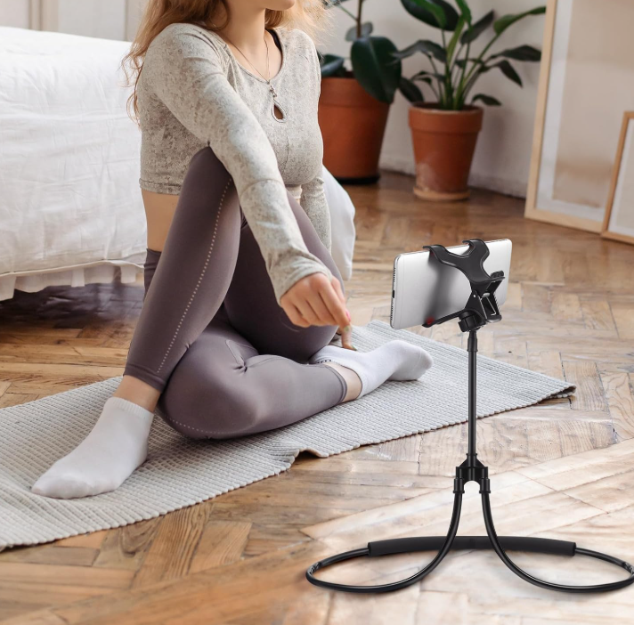 U-Shaped Hands-Free Neck-Mounted Phone Holder
