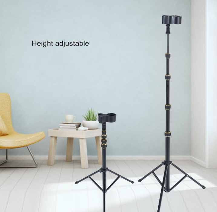 Tripod-Base Height-Adjustable and Rotating Hair Dryer Stand - Image 2