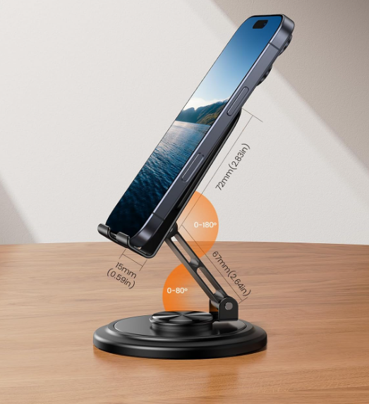 Stable 360-Degree Rotating Desktop Phone Stand - Image 2
