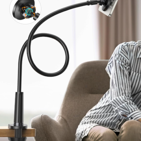 Magnetic Gooseneck Desktop Clamp Stand for Phones