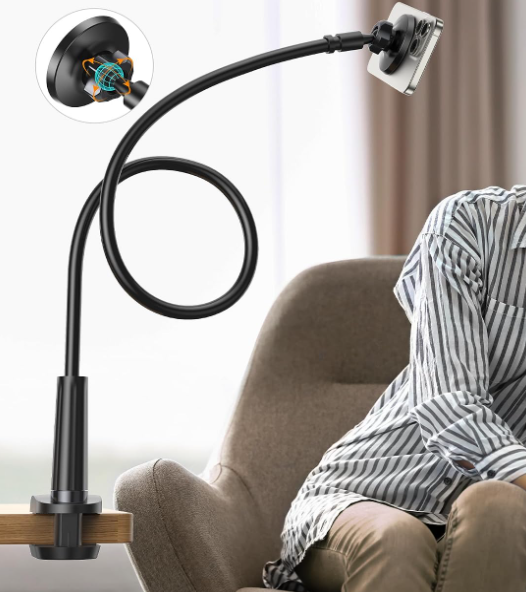 Magnetic Gooseneck Desktop Clamp Stand for Phones