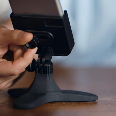 Desktop Phone Holder with Metal Knob Adjustment