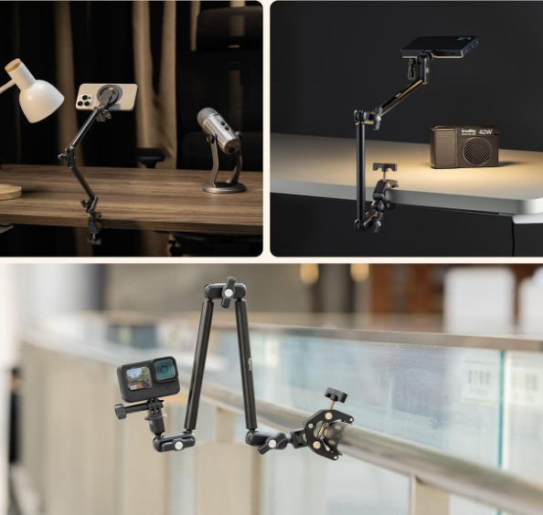 Universal "Magic Arm" Desktop Clamp Stand for Phones